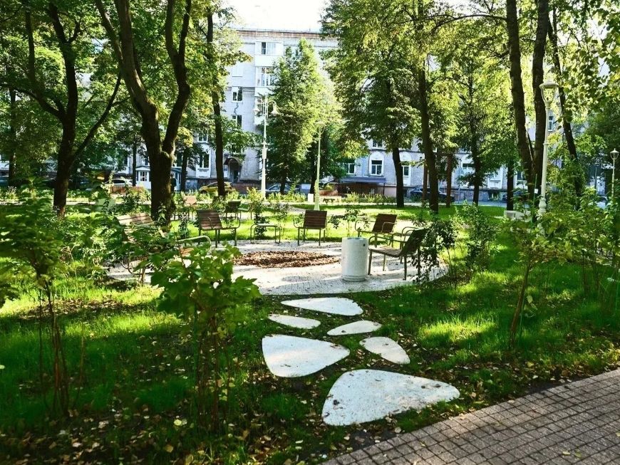 В Казани завершен первый этап благоустройства сквера «Тебриз»